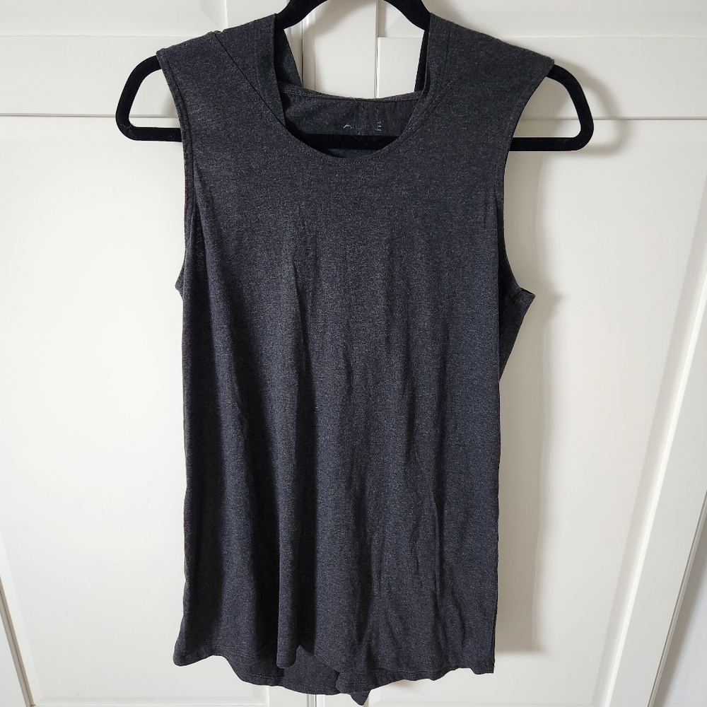 ARDENE Long grey tee with hood Size S